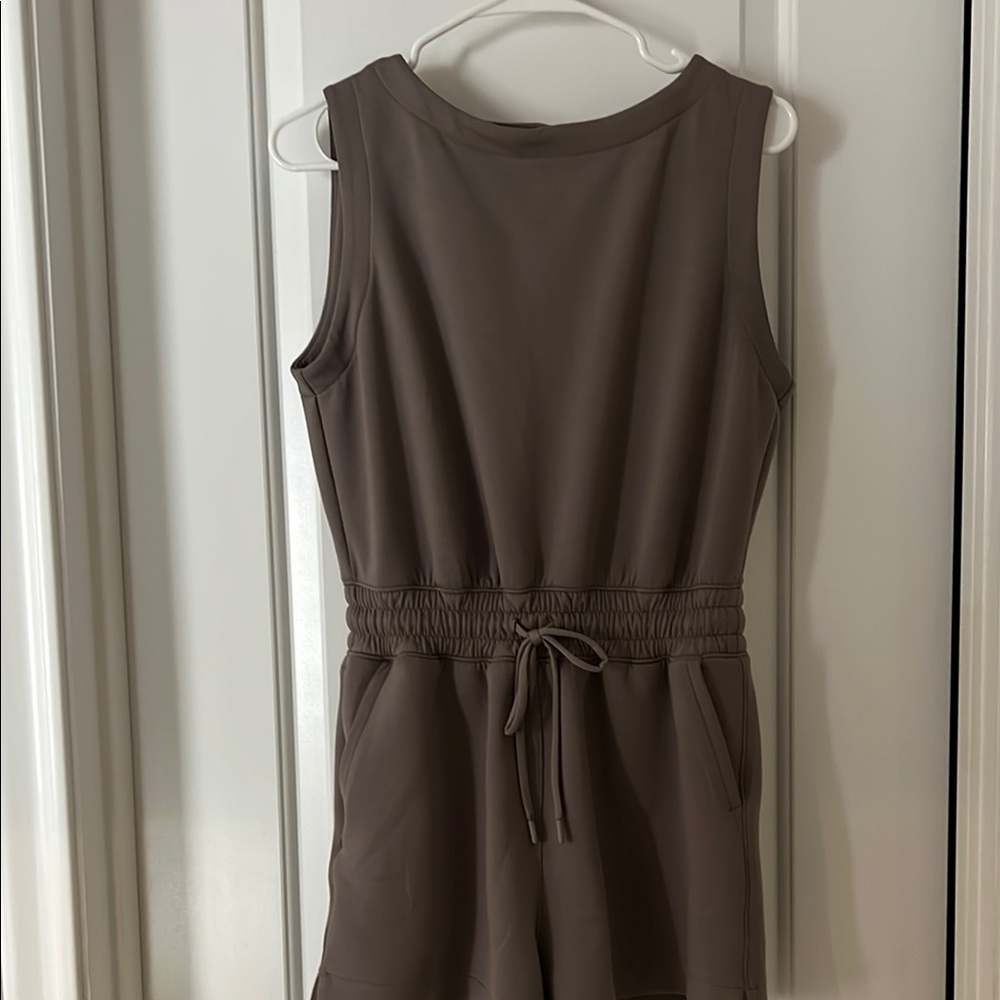 YPB Sleeveless Taupe Romper